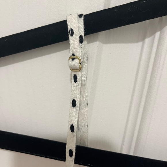 Kate Spade x Target White And Black Polka Dot Babydoll Tank Top Size XS - Picture 7 of 9